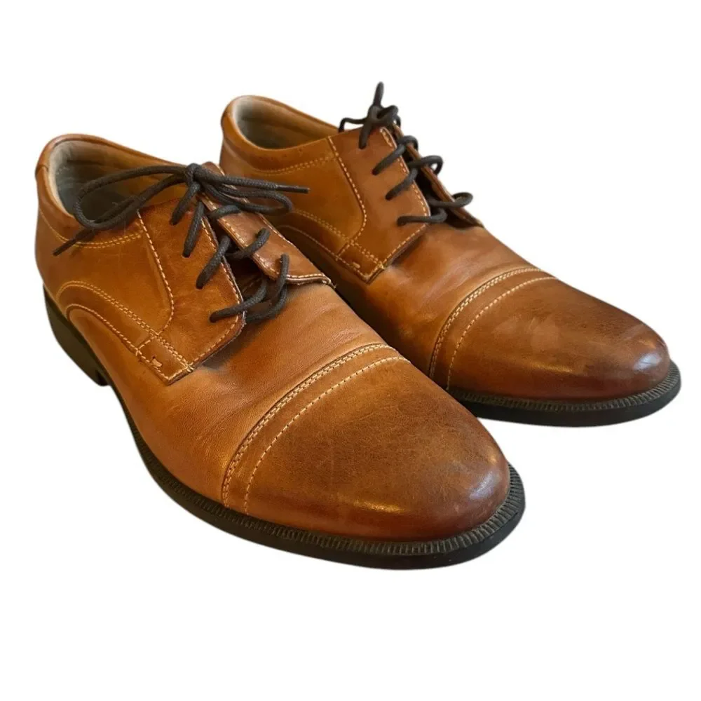 Men's Nunn Bush Dixon KORE Cap Toe Oxfords, Comfort Gel with Memory Foam Sz 8.5
